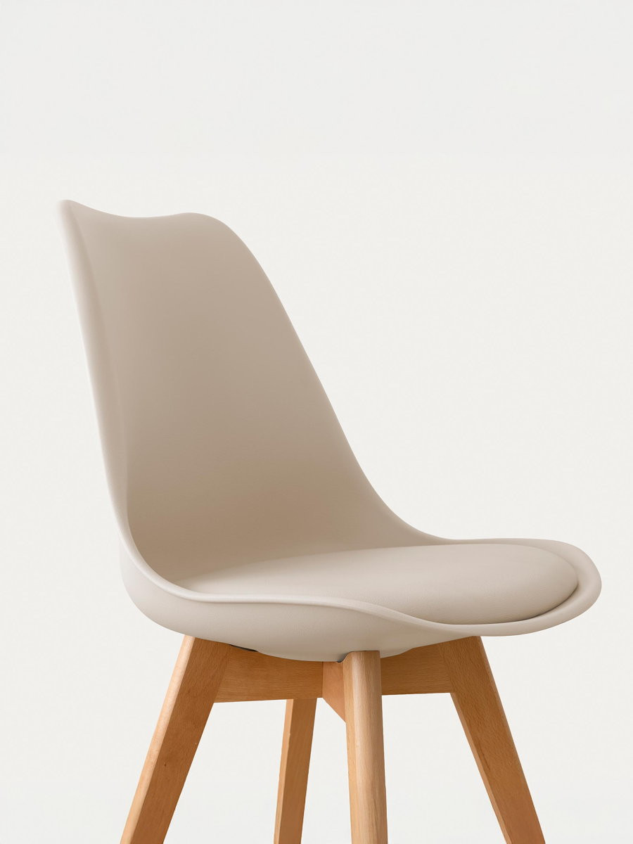 Nordic Silla de comedor en polipropileno y madera de haya Nordic - Imagen 4