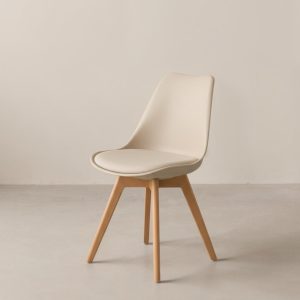 Nordic Silla de comedor en polipropileno y madera de haya Nordic